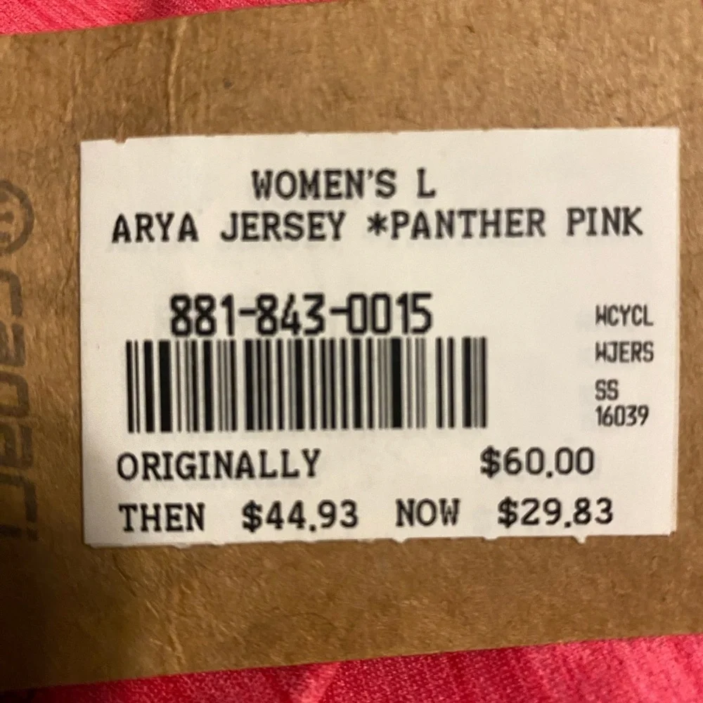 NWT Canari Hot Pink Cycling Top Size L - Picture 4 of 6